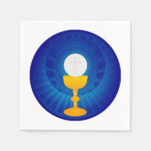 Heilige Eucharistie Papieren servetten (Voorkant)