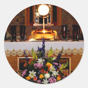 Heilige Eucharistische Heilige Communie Ronde Sticker