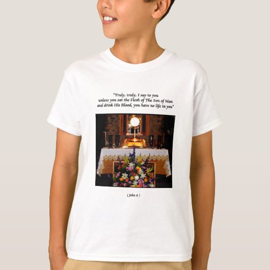 Heilige Eucharistische Heilige Communie T-shirt (Voorkant)