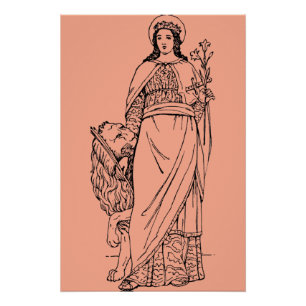 Heilige Euphemia, de alom geprezen Maagd en martel Perfect Poster