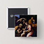 Heilige Familie, 1518 Vierkante Button 5,1 Cm (Voorkant /achterkant)