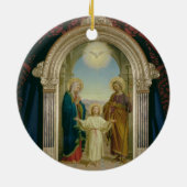 Heilige Familie, 1898 (tempera op paneel) Keramisch Ornament (Achterkant)