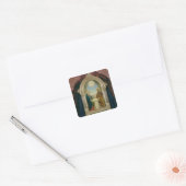 Heilige Familie, 1898 (tempera op paneel) Vierkante Sticker (Envelop)