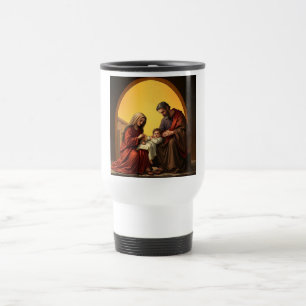 Heilige Familie, Baby Jesus Mary en Joseph Travel  Reisbeker