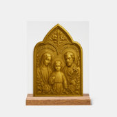 Heilige Familie Desk Shrine | Jezus Maria en Jozef Acryl Bord (Voorkant)