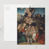 Heilige Familie en Cherubs Briefkaart (Voorkant / Achterkant)