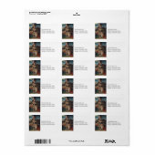 Heilige Familie en Cherubs Etiket (Full Sheet)