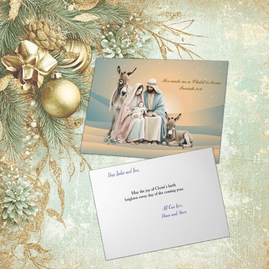 Heilige Familie Feestdagen Kaart