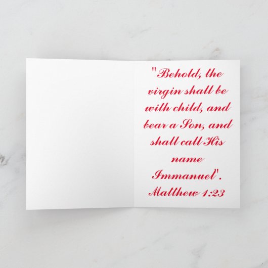 Heilige Familie Feestdagen Kaart (Binnen)