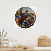 Heilige Familie - Filippino Lippi - c1490 Poster (Keuken)