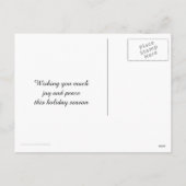 Heilige Familie Geboorte Kerstmis Christelijk Reli Feestdagenkaart (Achterkant)