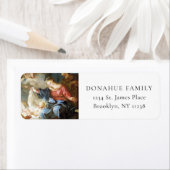 Heilige Familie Geboorte Religieuze Kerstmis Etiket (Insitu)