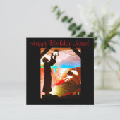 Heilige Familie - Happy Birthday Jesus Kaart (Staand voorkant)