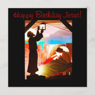 Heilige Familie - Happy Birthday Jesus Kaart