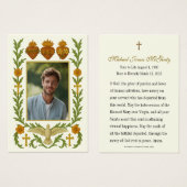 Heilige Familie Harten Begrafenis Foto Visitekaartje (Voorkant /achterkant)