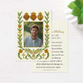 Heilige Familie Harten Begrafenis Foto Visitekaartje (Bureau)