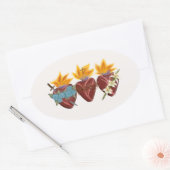 Heilige Familie Harten Sticker - 4 stuks (Envelop)