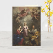 Heilige Familie Heilige Drie-eenheid Kaart (Gele Bloem)