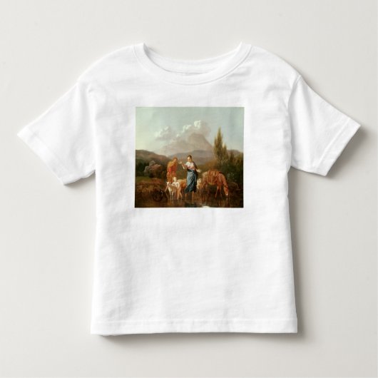 Heilige familie in een beek kinder shirts (Voorkant)