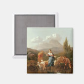 Heilige familie in een beek magneet (Voorkant / Achterkant)