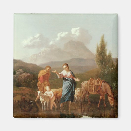 Heilige familie in een beek magneet (Voorkant)