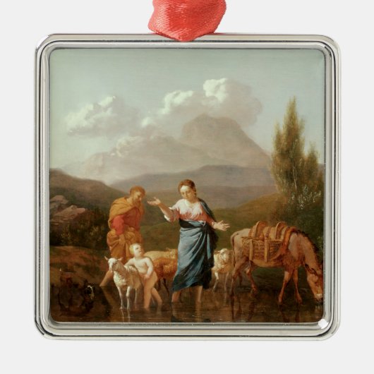 Heilige familie in een beek metalen ornament (Voorkant)