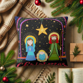 Heilige Familie Inspirativiteit Kerstmis Kussen