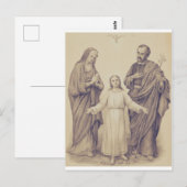 Heilige Familie Jezus, Maagd Maria en Sint Jozef Briefkaart (Voorkant / Achterkant)
