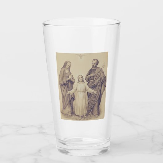 Heilige Familie Jezus, Maagd Maria en Sint Jozef Glas (Voorkant)