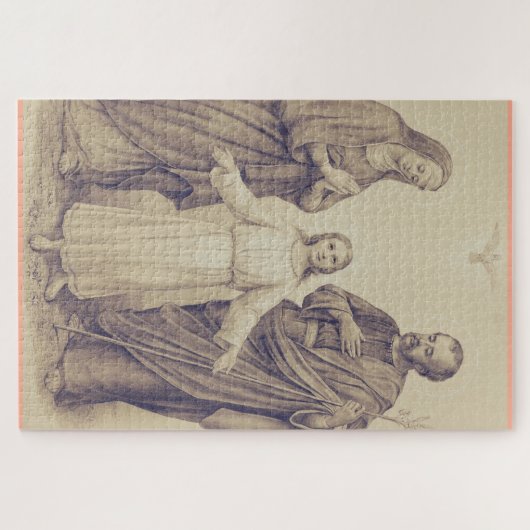 Heilige Familie Jezus, Maagd Maria en Sint Jozef Legpuzzel (Horizontaal)