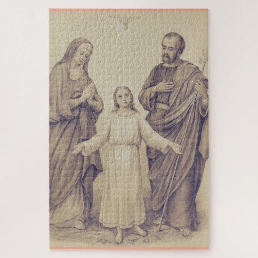 Heilige Familie Jezus, Maagd Maria en Sint Jozef Legpuzzel (Verticaal)