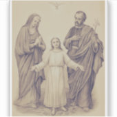 Heilige Familie Jezus, Maagd Maria en Sint Jozef Sticker (Voorkant)