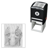 Heilige Familie Jezus, Maagd Maria en Sint Jozef Zelfinktende Stempel (In situ)