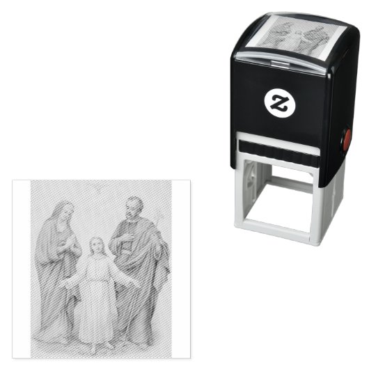 Heilige Familie Jezus, Maagd Maria en Sint Jozef Zelfinktende Stempel (In situ)