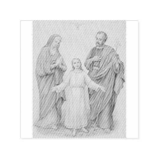 Heilige Familie Jezus, Maagd Maria en Sint Jozef Zelfinktende Stempel (Design)