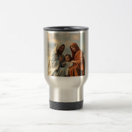 Heilige Familie Jezus Maria en Joseph Steel Travel Reisbeker