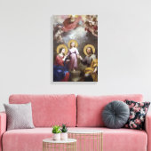 HEILIGE FAMILIE JEZUS MARIA JOZEF CANVAS AFDRUK (Insitu (Woonkamer))
