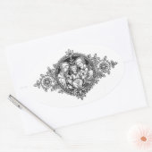 Heilige Familie Jezus Maria St. Joseph Ovale Sticker (Envelop)