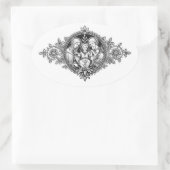 Heilige Familie Jezus Maria St. Joseph Ovale Sticker (Tas)