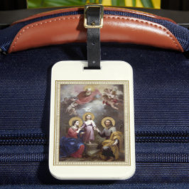 Heilige Familie Jezus Mary Joseph Religieuze Vinta Bagagelabel
