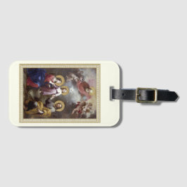 Heilige Familie Jezus Mary Joseph Religieuze Vinta Bagagelabel