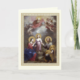 Heilige Familie Jezus Mary Joseph Religieuze Vinta Kaart
