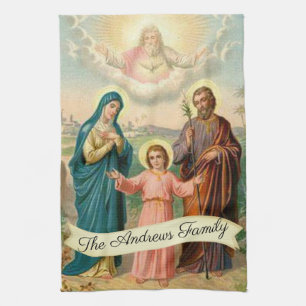 Heilige Familie Jezus Mary St. Joseph God de vader Theedoek