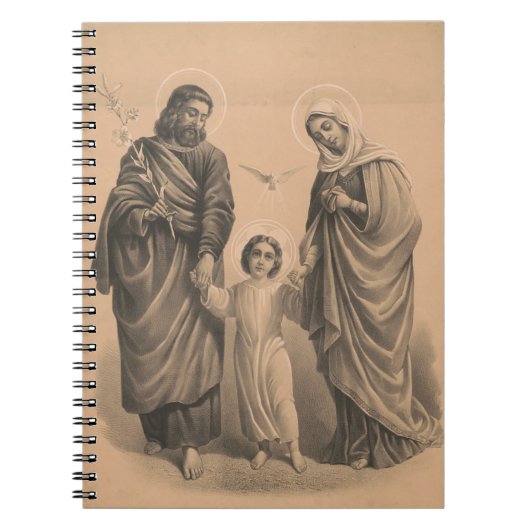 Heilige Familie Jezus Mary St. Joseph Notitieboek (Voorkant)