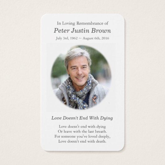 Heilige Familie Katholieke Begrafenis Sympathie Ka Visitekaartjes (Achterkant)