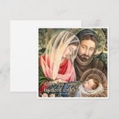 Heilige Familie Katholieke Kerst Kaart (Voorkant / Achterkant)