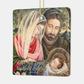 Heilige Familie Katholieke Kerst Ornament (Links)