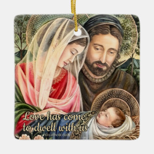 Heilige Familie Katholieke Kerst Ornament