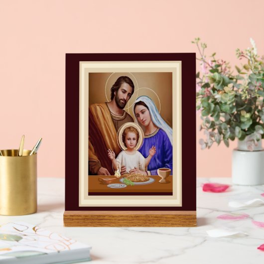 Heilige Familie Katholieke kunst Acryl Bord (Huwelijk)