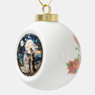 Heilige familie keramische bal ornament